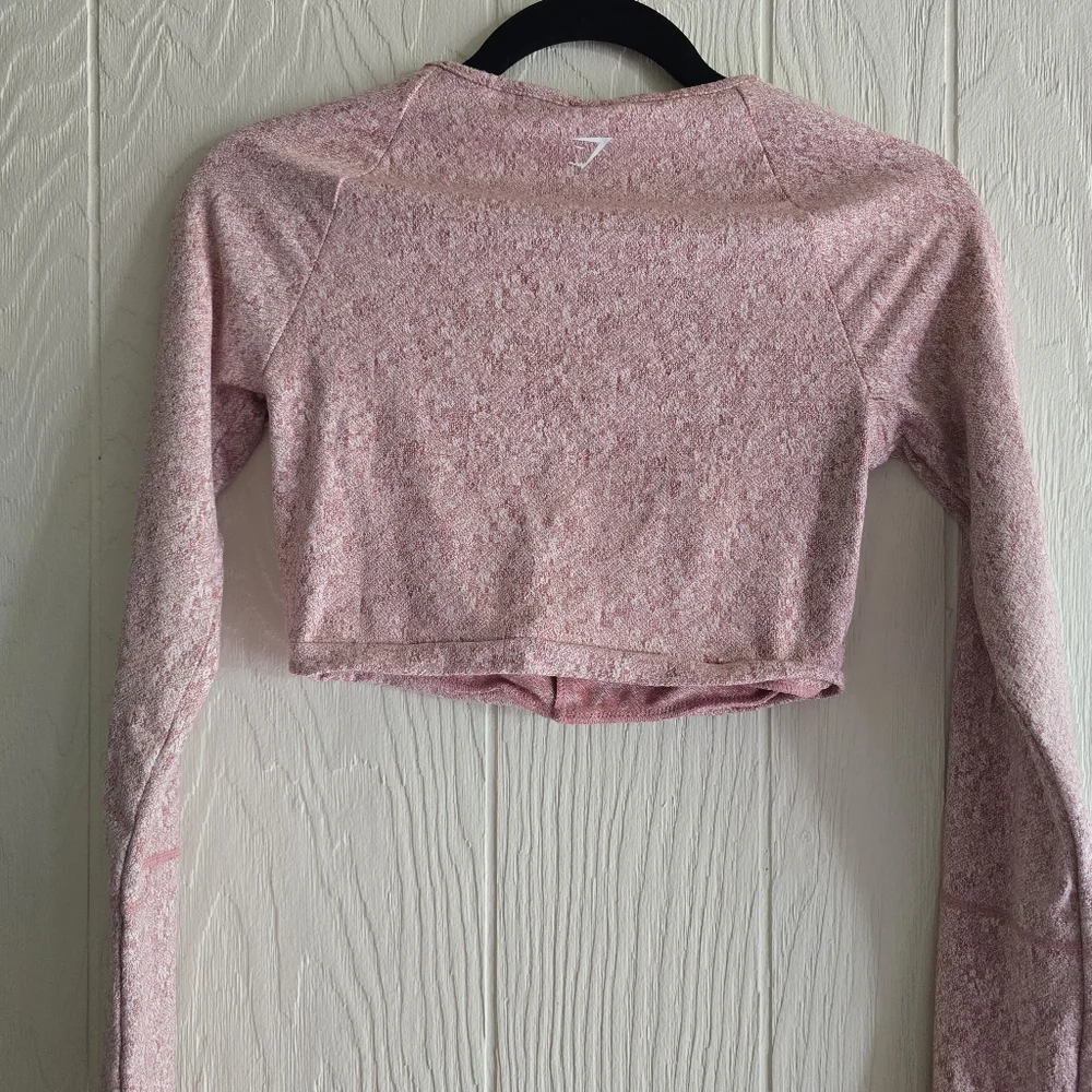 Gymshark Long Sleeve Crop Top Sz S - Picture 3 of 6